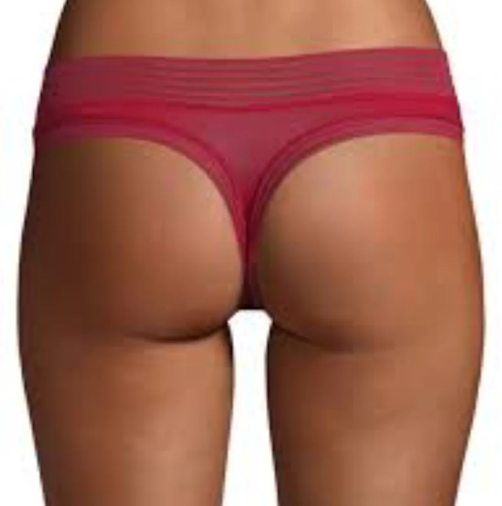 Calvin Klein Modal Stretch Thong Panty Burgundy Sz M NWT